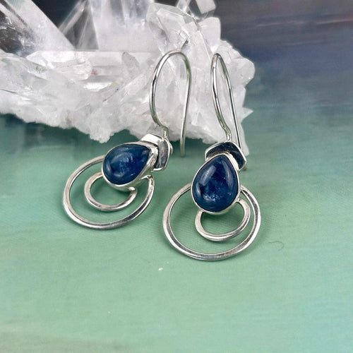 Kyanite Sterling Silver Drop Earrings