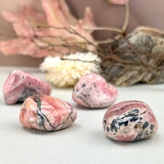 Rhodochrosite High Grade Tumbled Stones (Argentina)