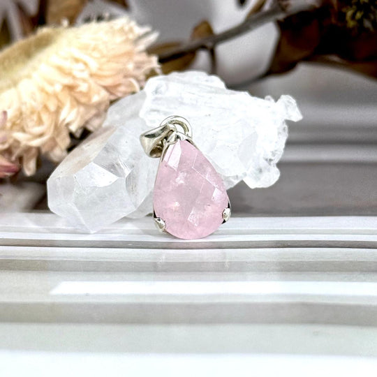 Morganite Teardrop Pendant