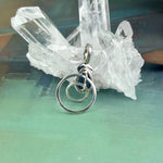 Blue Crystal Sterling Silver Pendant