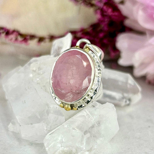 Morganite Oval Cut Small Ornate Pendant