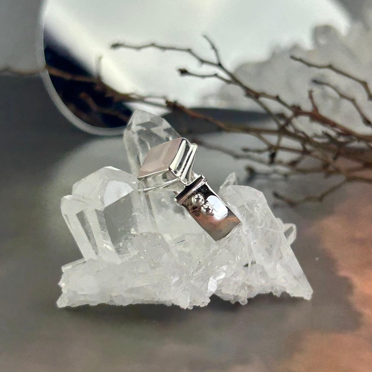 Rose Quartz Sterling Silver Ring