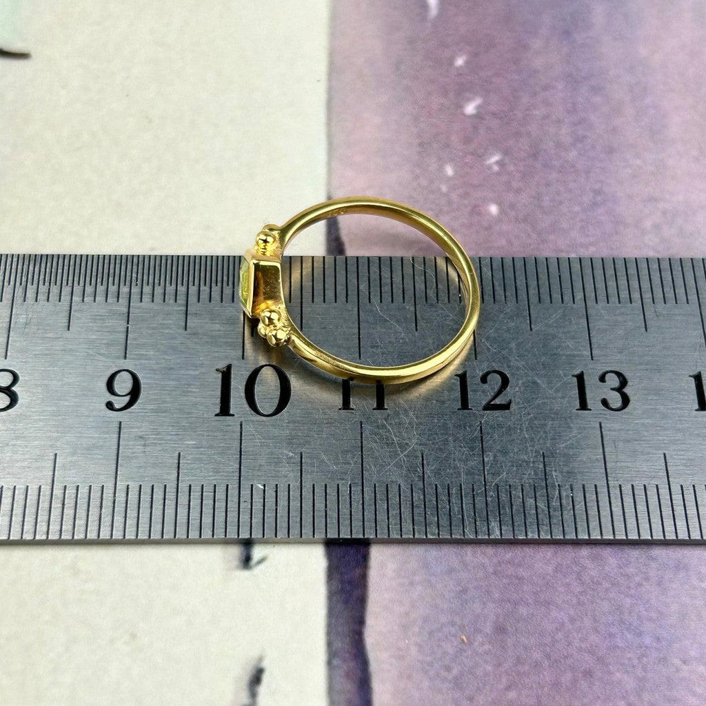 Gold Plated Gemstone Ring