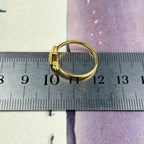 Gold Plated Gemstone Ring