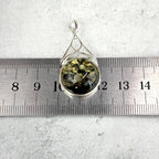Round Green Amber Pendant
