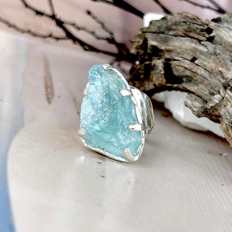 Rough Cut Aquamarine Jewellery