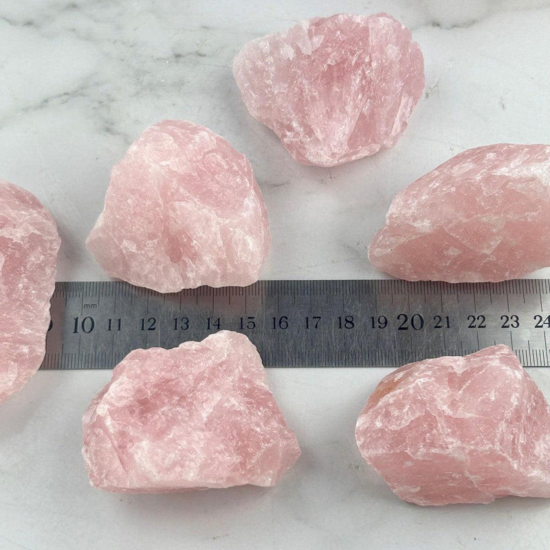 Rose Quartz Raw Pink Crystals