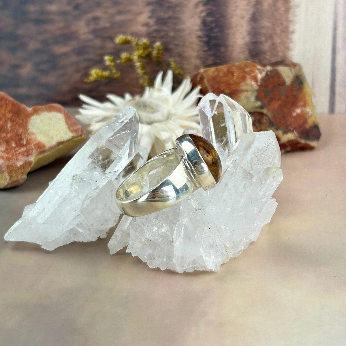 Genuine Citrine Sterling Silver Ring