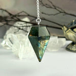 Mixed Colour Labradorite Pendulum