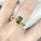 Assorted Gemstone Emerald Cut Ring