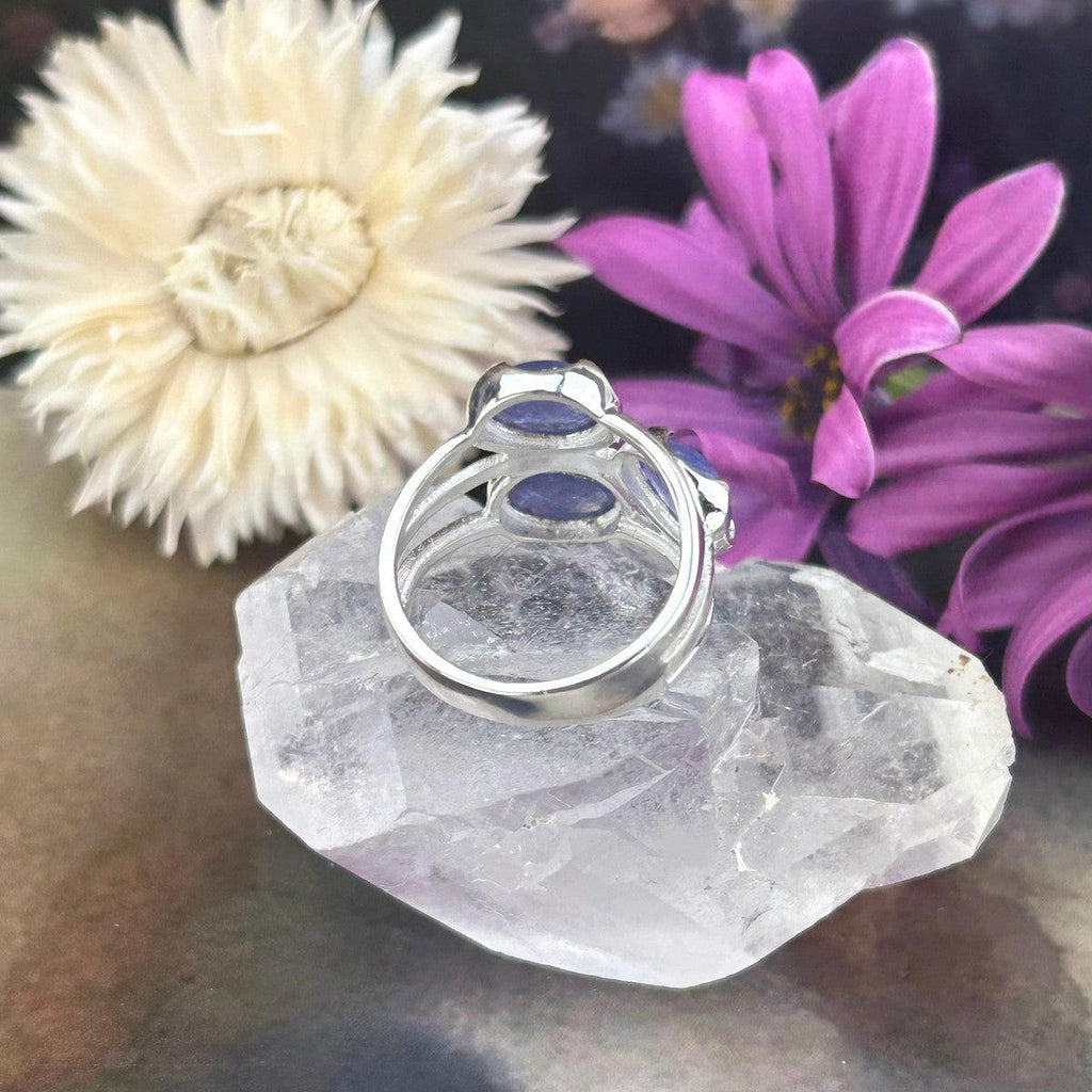 Sterling Silver Unique Crystal Ring