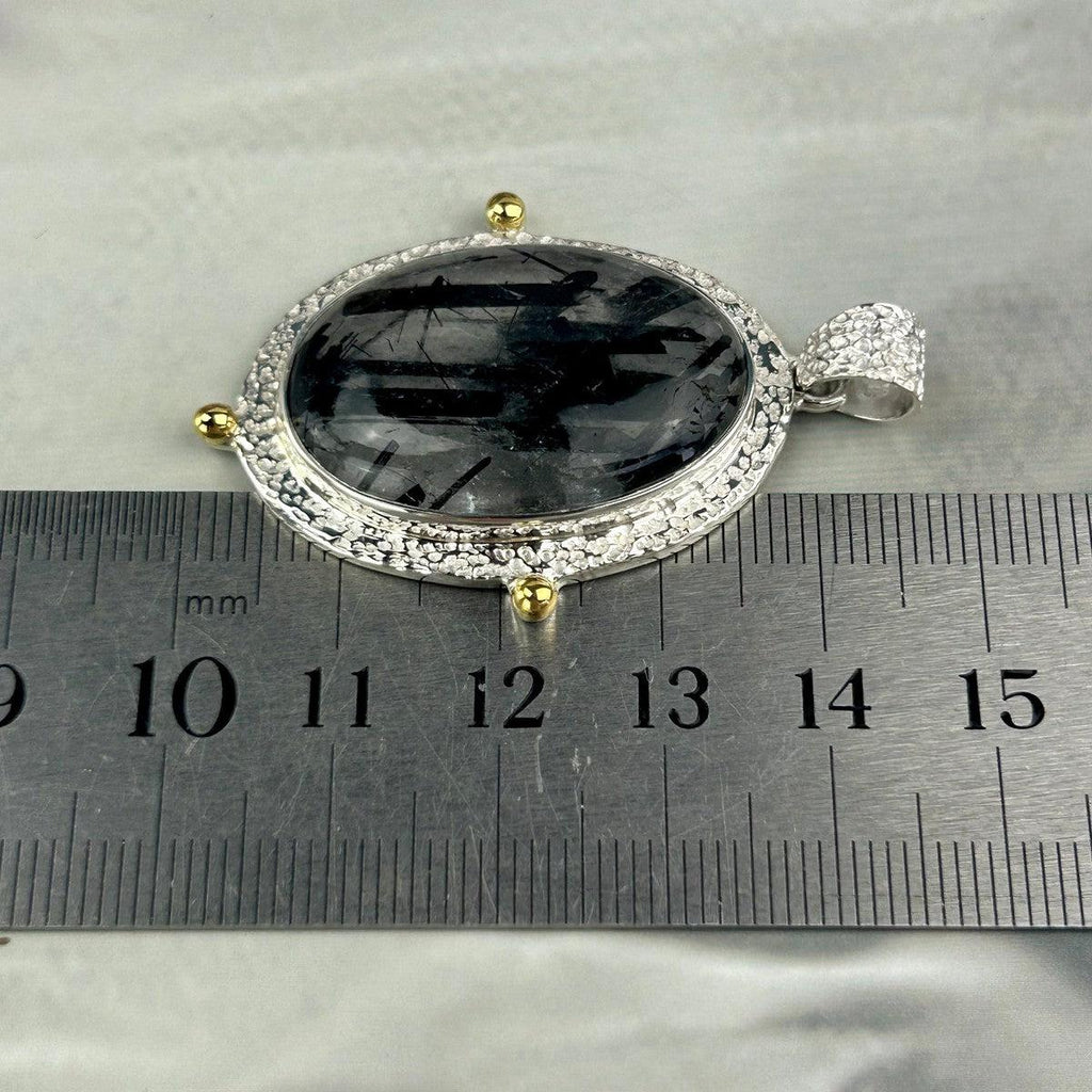 Quartz With Black Tourmaline Strands