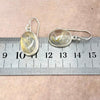 Golden Rutile Quartz Oval Drop Earrings