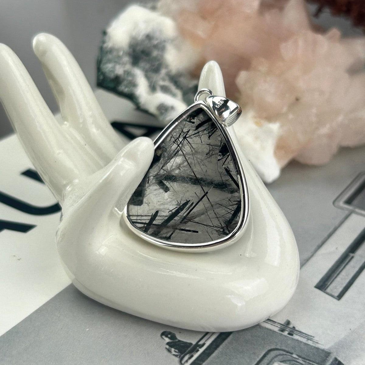 Black And Clear Crystal Pendant
