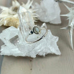 December Birthstone Silver Ring