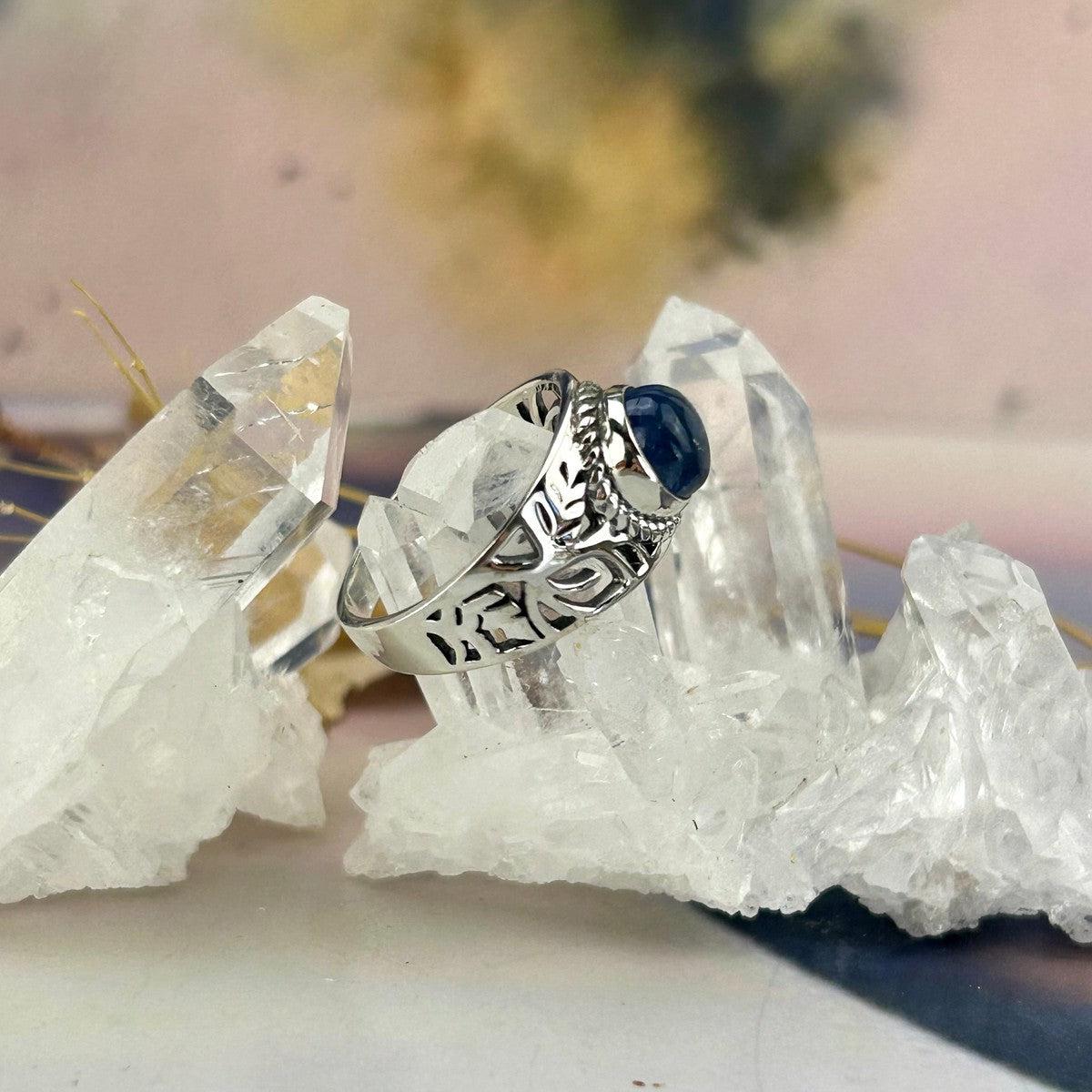 Detailed Tanzanite Ring