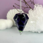 Rainbow Fluorite Crystal Pendulum