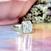 Baguette Cut Aquamarine Ring