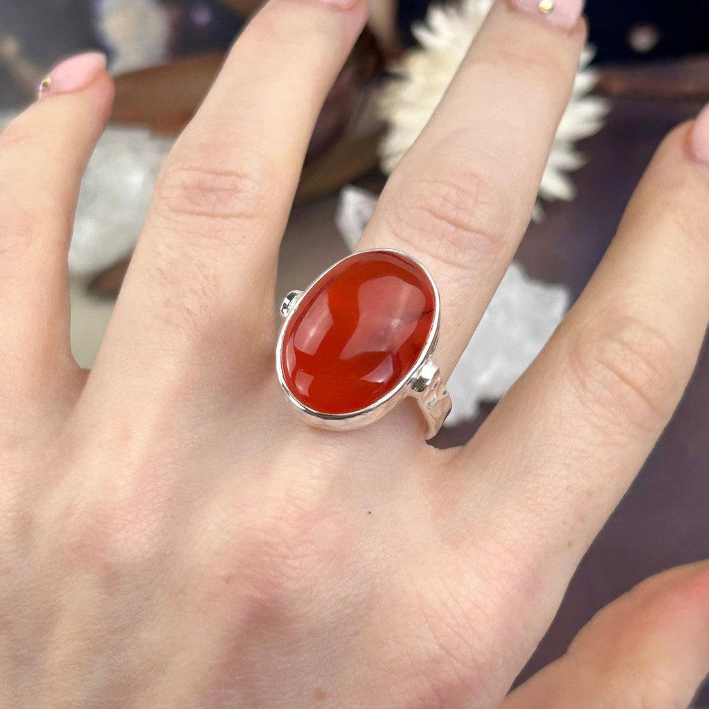 Large Size Carnelian Ring