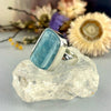 Freeform Aquamarine Crystal Ring