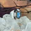 Labradorite Cabochon Ring