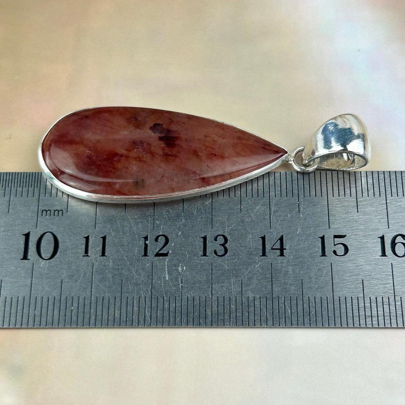 Fiery Red Crystal Pendant