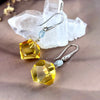Geometric Design Amber Earrings