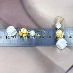 Geometric Shape Gold Earrings