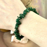 Green Aventurine Chip Bead Crystal Bracelet