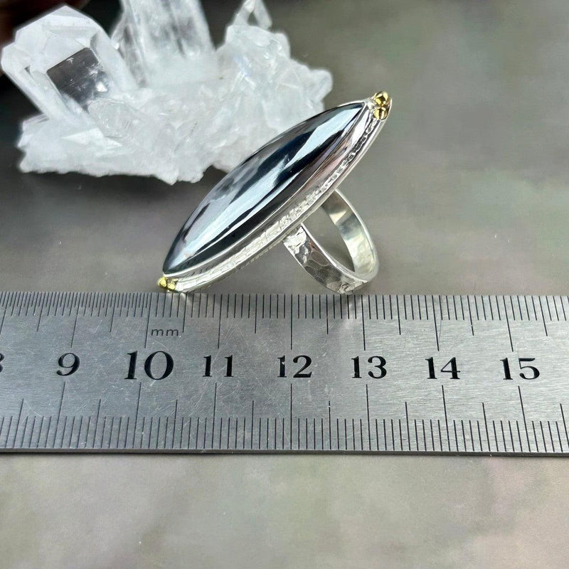 Reflective Crystal Ring