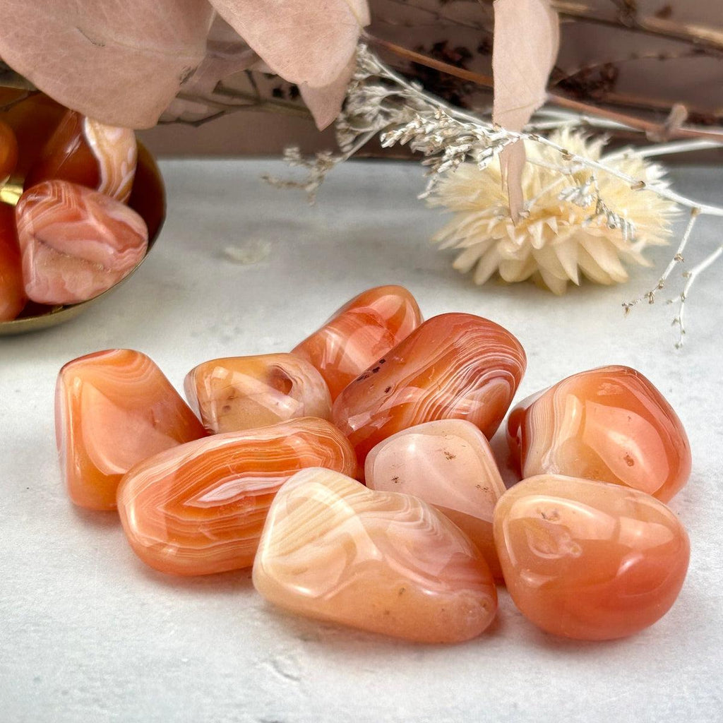 Apricot Colour Tumble Stone