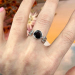 Modern Garnet Ring