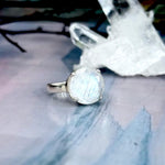 Rainbow Moonstone Silver Ring