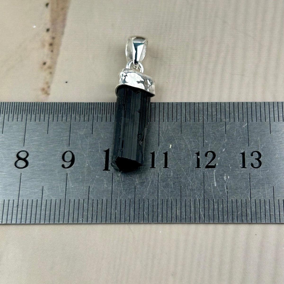 Black Tourmaline Crystal Charm