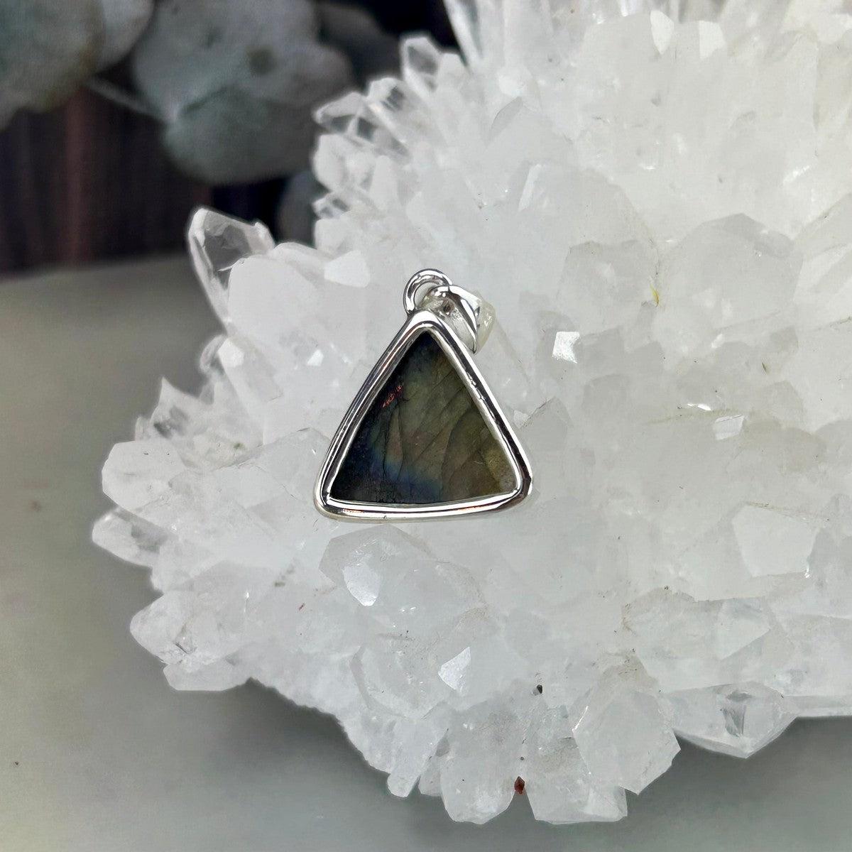 Labradorite Pyramid Pendant