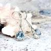 Blue Topaz Cocktail Earrings