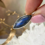 Marquise Shape Labradorite Pendant