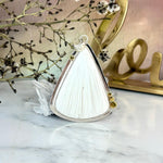 Scolecite Curved Triangle Large Pendant