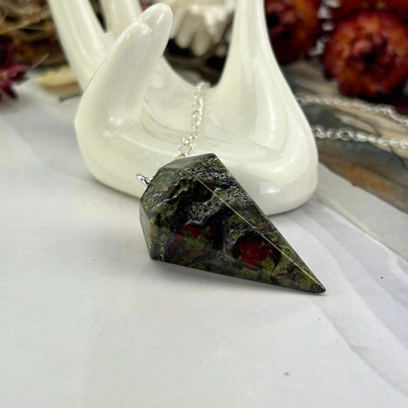 Green And Red Crystal Pendulum