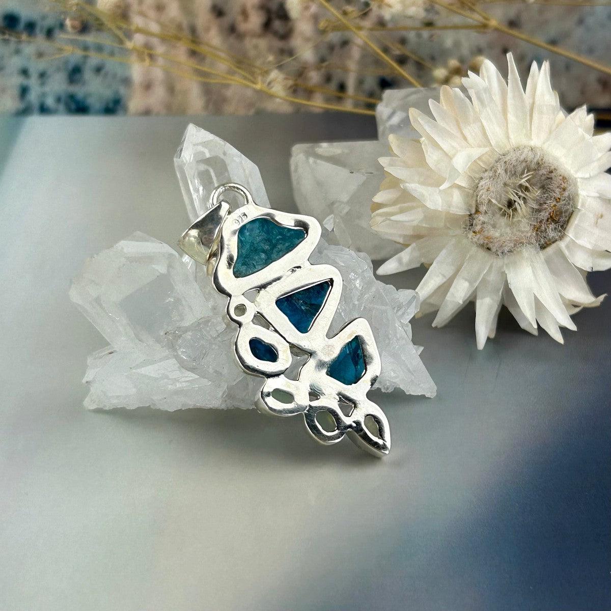 Apatite, Chalcedony And Moonstone Pendant