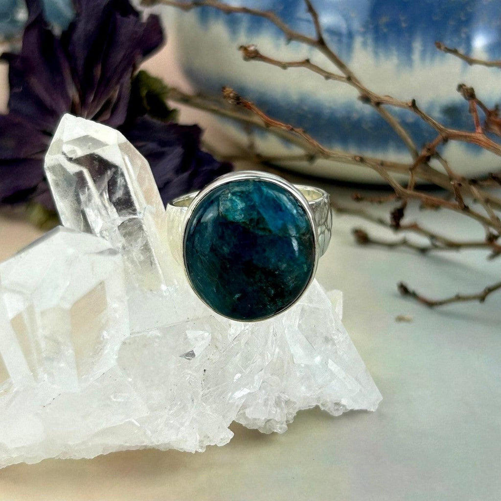 Round Apatite Ring