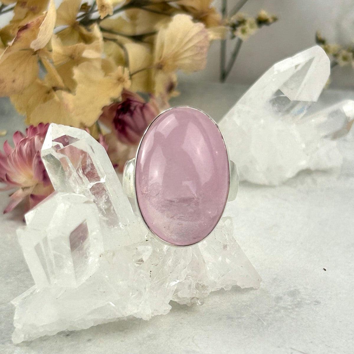 Oval Morganite Large Women's Ring