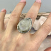 Small Band Size Moonstone Ring