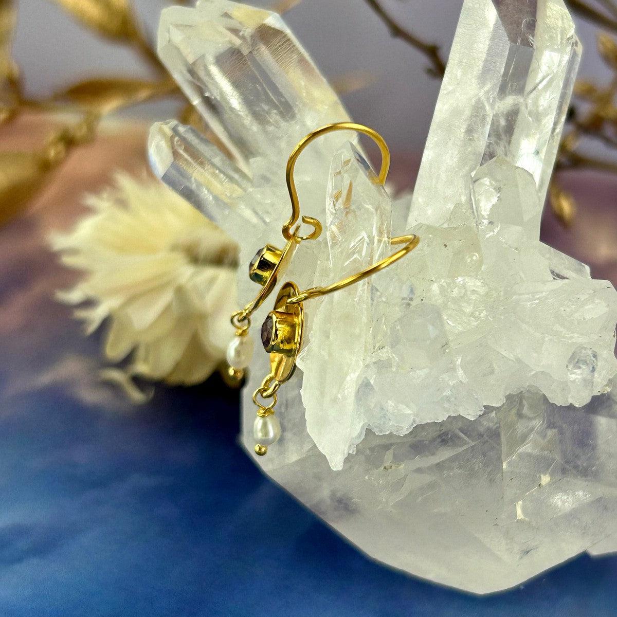 Amethyst And Pearl Gold Jewellery