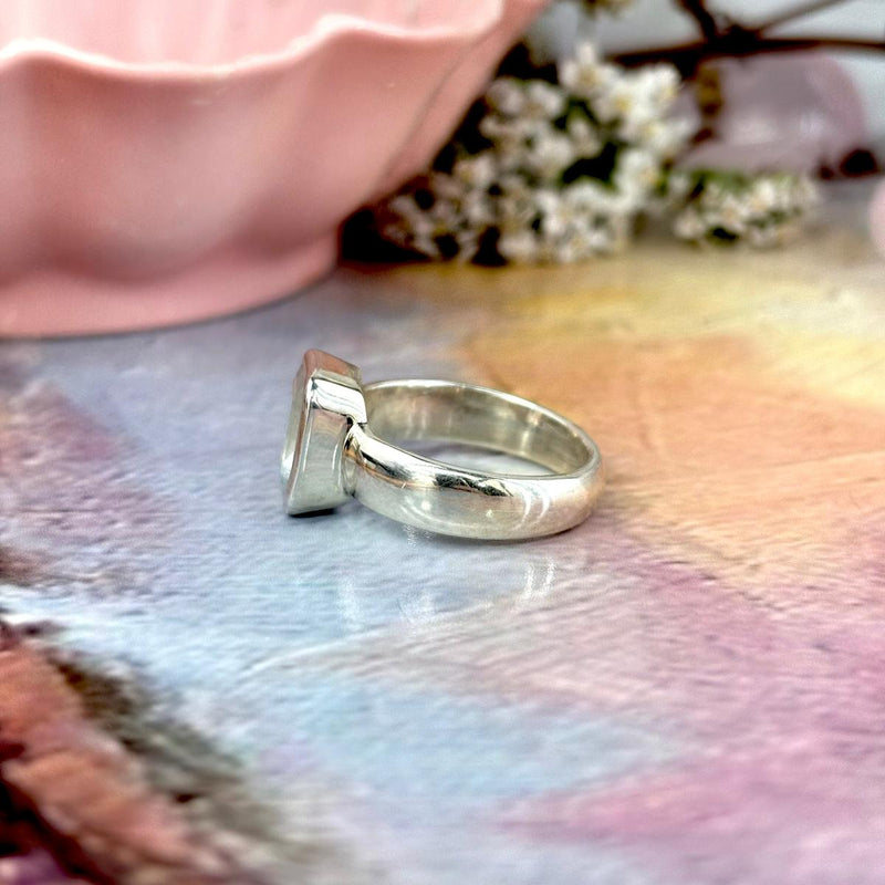 Step Cut Aquamarine Ring
