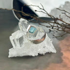 Diamond Cut Chalcedony Ring