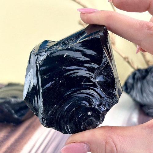 Black Obsidian Crystal Chunk