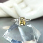 Assorted Gemstone Emerald Cut Ring