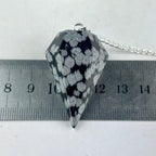 White And Black Obsidian Pendulum