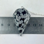 White And Black Obsidian Pendulum